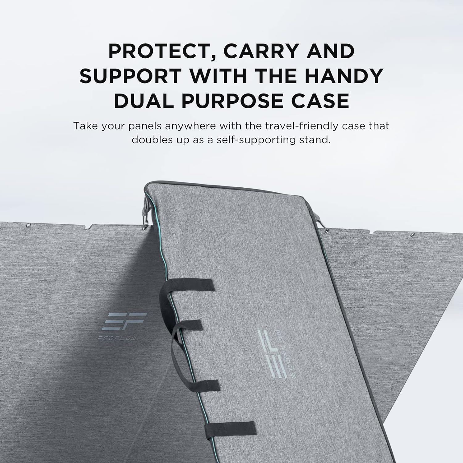 EF ECOFLOW 400W Portable Solar Panel, Foldable & Durable, Complete with an Adjustable Kickstand Case, Waterproof IP68 for Outdoor Adventures