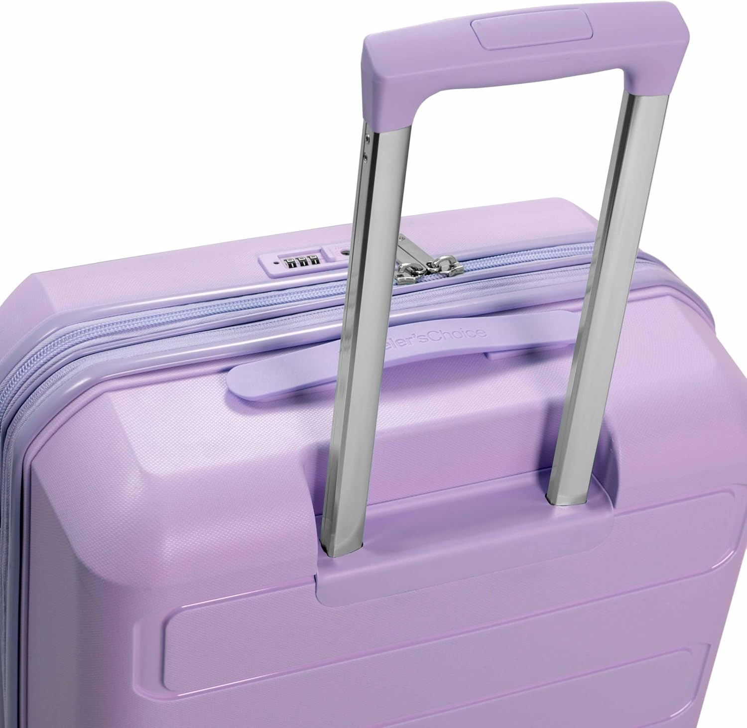 Traveler's Choice Pagosa Hardshell Expandable Luggage with Spinner Wheels, Lavender, 27-Inch Medium