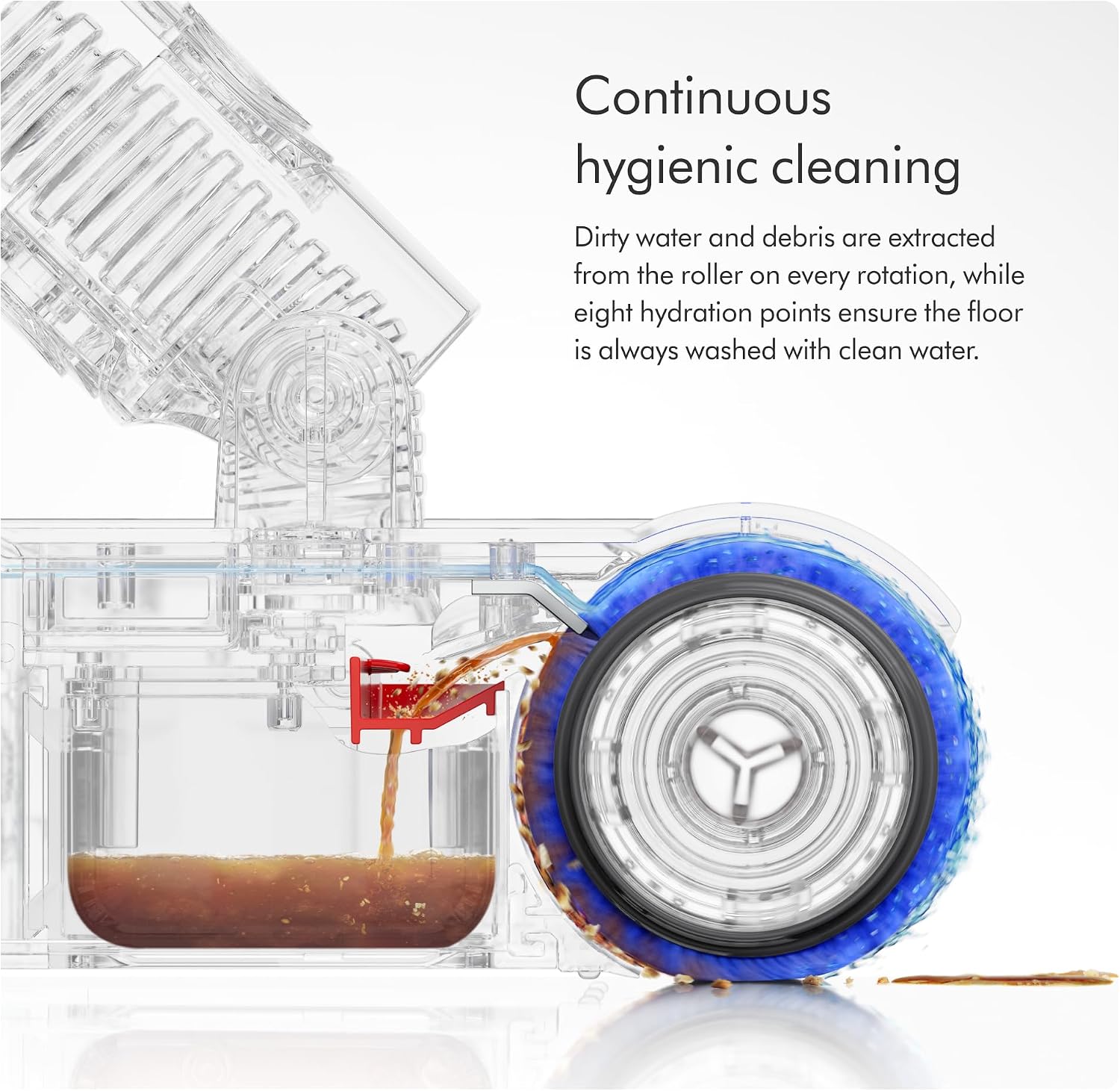 Dyson PencilWashᵀᴹ Cordless Wet Cleaner for Hard Floors - Ultra Slim and maneuverable, Cleans Wet and Dry Messes, 30 Minutes Run time