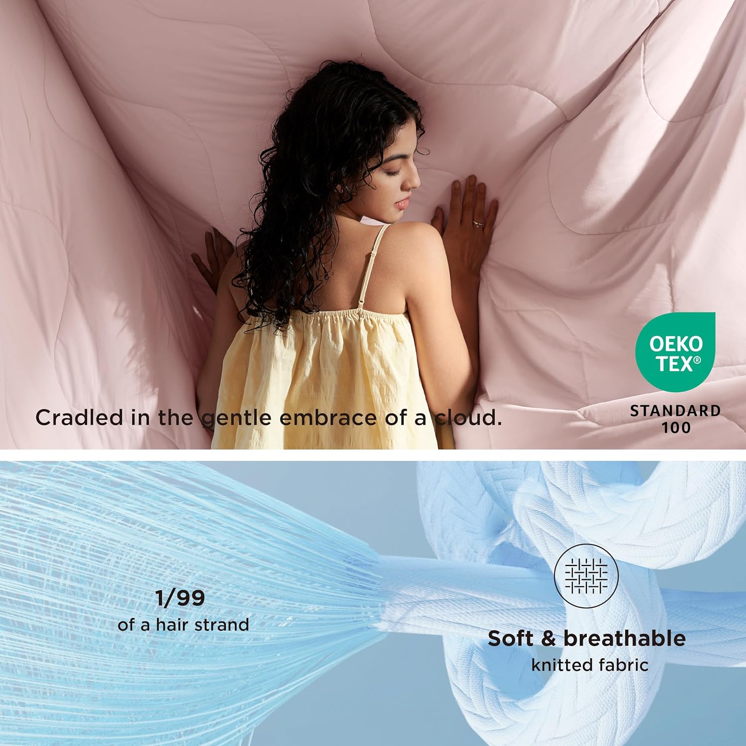 Bedsure Cooling Blankets for Hot Sleepers - Cooling Comforter, Cold Summer Blanket Queen Size for Bed, Ice Breathable and Lightweight Gift for Night Sweats, Pink, 90x90 Inches