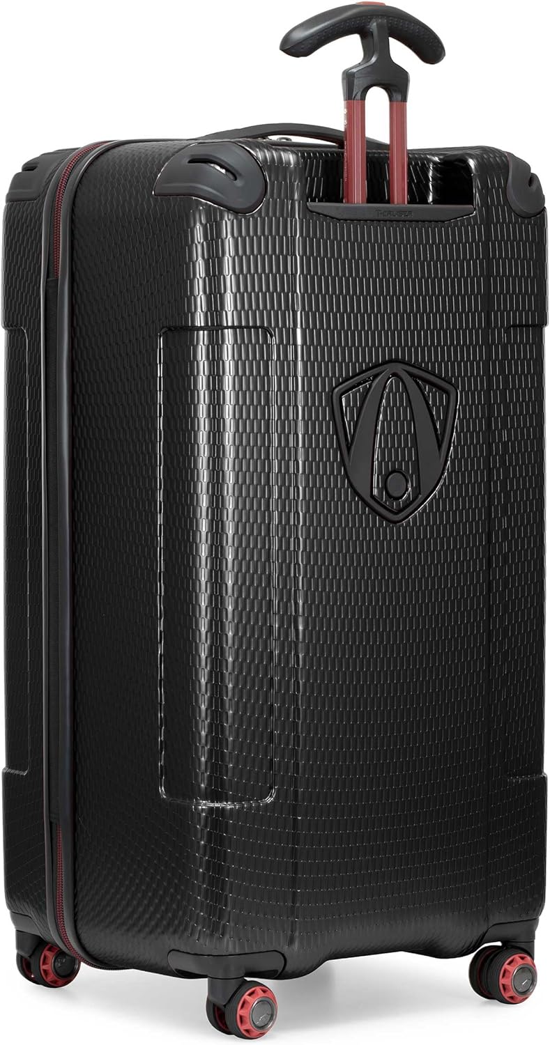 Traveler's Choice Maxporter II Polycarbonate Hardside Trunk with Spinner Wheels, Black, 31-Inch Large Trunk | Luggage