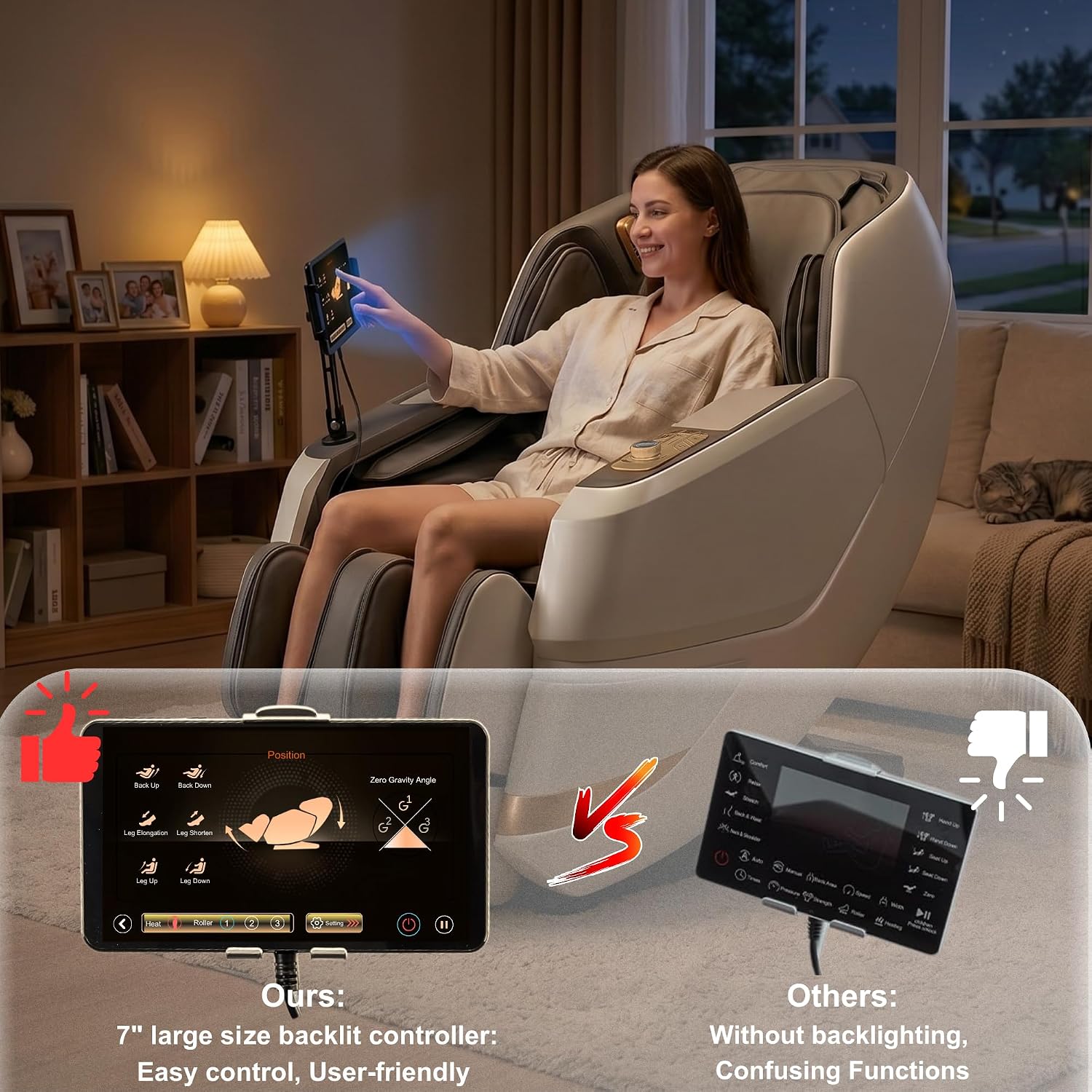MassaMAX 2026 4D Massage Chair, Full Body Recliner with OTA Cloud Tech, Deep Yoga Stretch, 27 Auto Modes, 55" SL Track, APP & AI Voice Control, Auto Footrest, Zero Gravity, and Heating for Relaxation