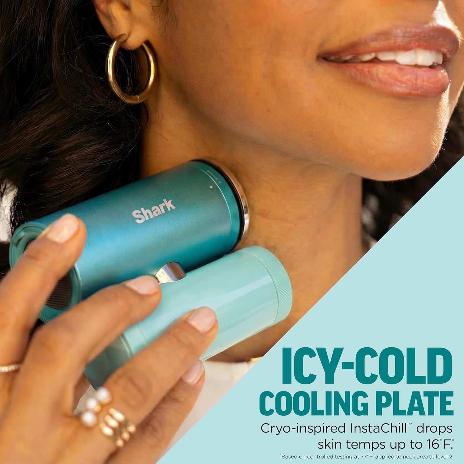 Shark ChillPill – The Only 3-in-1 Personal Cooling System with Fan, InstaChill Cooling Plate & Dry-Touch Mist – Portable, Handheld, Drops Skin Temp Up to 16°F, 10 Speeds, Dragon Fruit, FA022PK