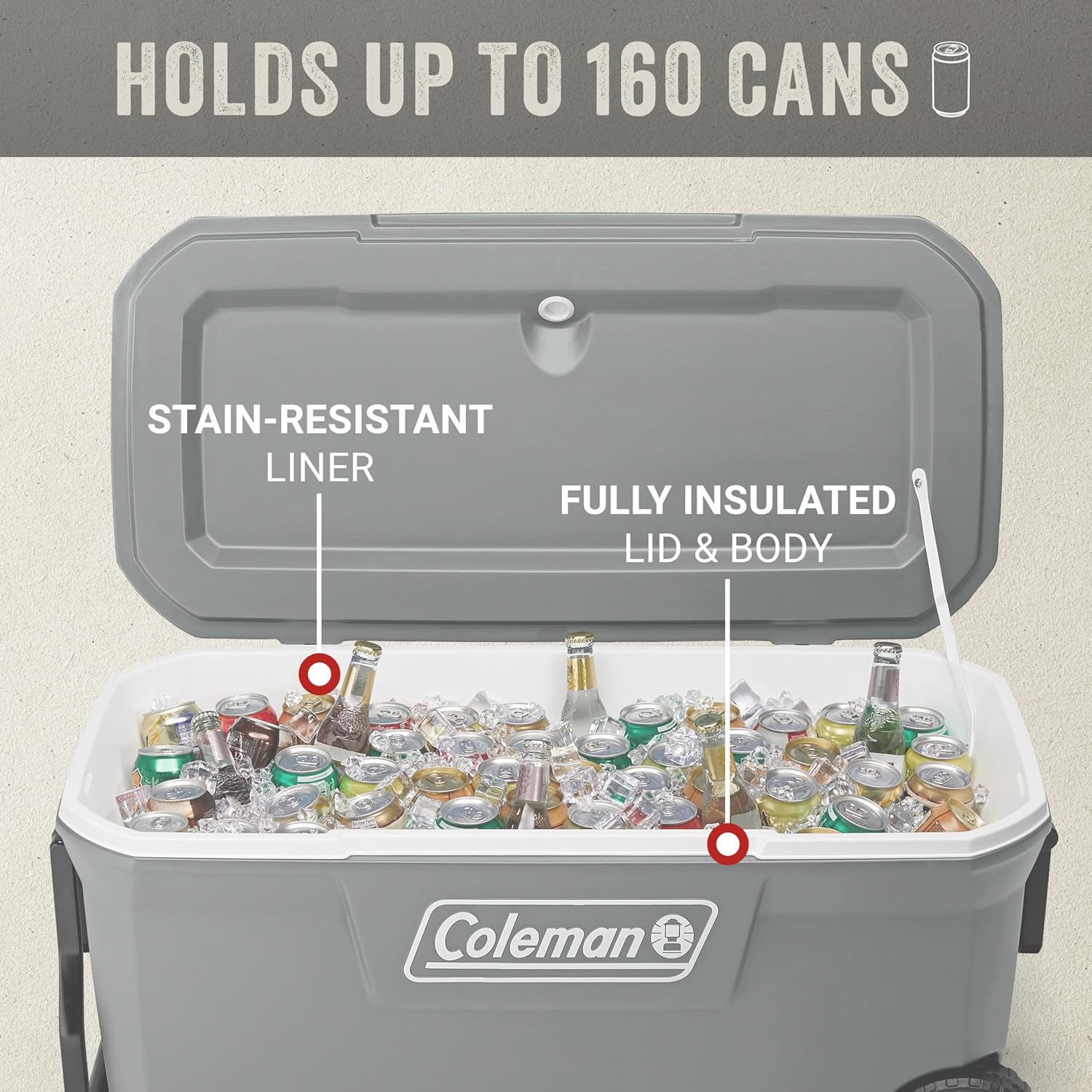 Coleman Ice Chest | 316 Series Wheeled Cooler