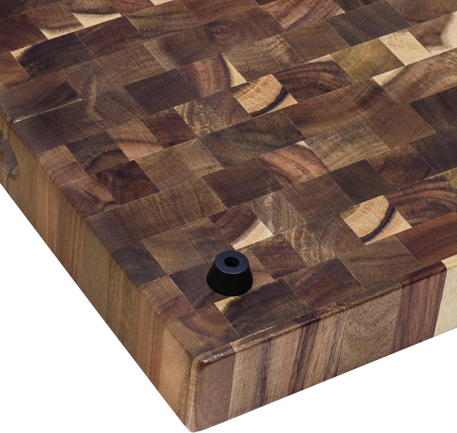 Ruvati 17 x 16 x 2 inch thick End-Grain Acacia Butcher Block Solid Wood Large Cutting Board - RVA2445ACA