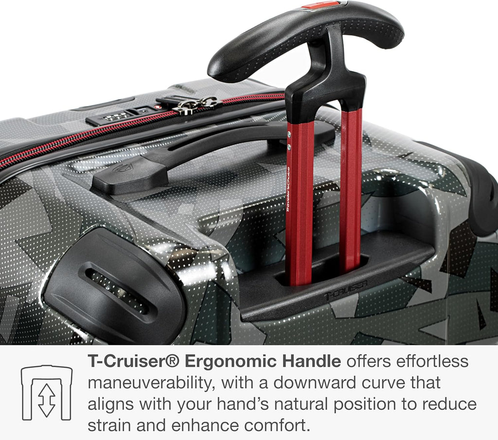 Traveler's Choice Maxporter II Polycarbonate Hardside Trunk with Spinner Wheels, Gray Camo, 31-Inch Large Trunk