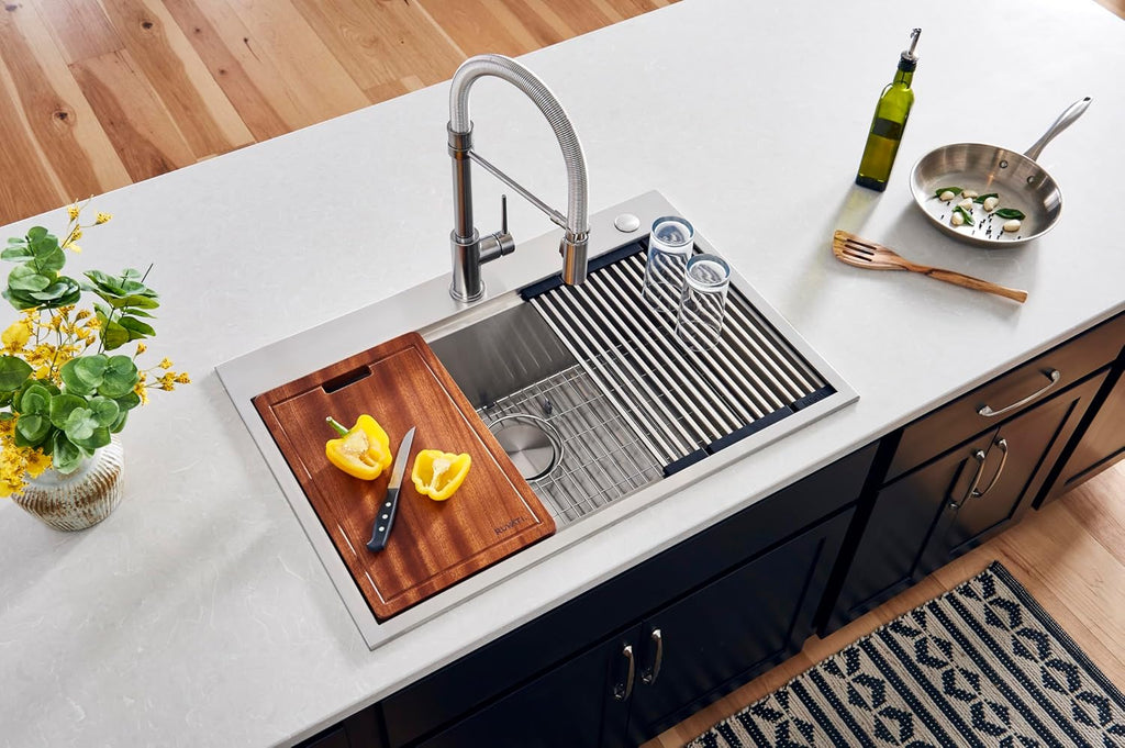 Ruvati RVA1217 Solid Wood Cutting Board, 17.25"