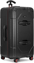 Traveler's Choice Maxporter II Polycarbonate Hardside Trunk with Spinner Wheels, Black, 31-Inch Large Trunk | Luggage