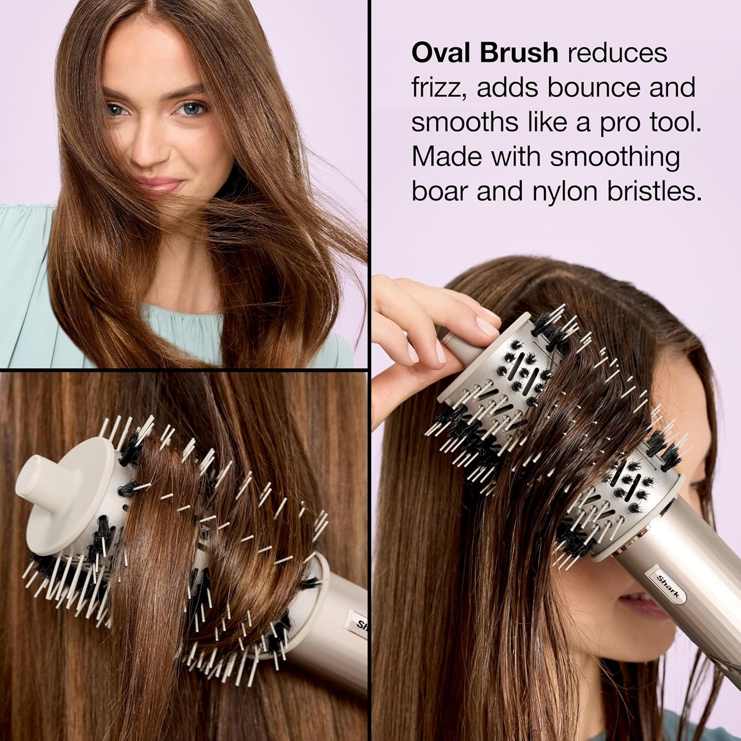 Shark FlexStyle | Air Multi-Styler & Drying System | Hair Dryer Brush for Blowouts with Coanda Auto- Wrap Curlers, Oval & Paddle Brush & Concentrator Attachment | Stone | HD430