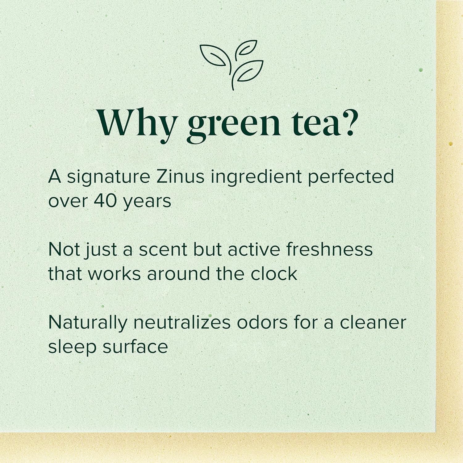 Zinus Green Tea Memory Foam Mattress 10 Inch, Pressure-Relieving Comfort & Full-Body Support, Naturally Fresh, Medium Firm Feel, CertiPUR-US & Oeko-TEX Certified Safe Materials, Queen