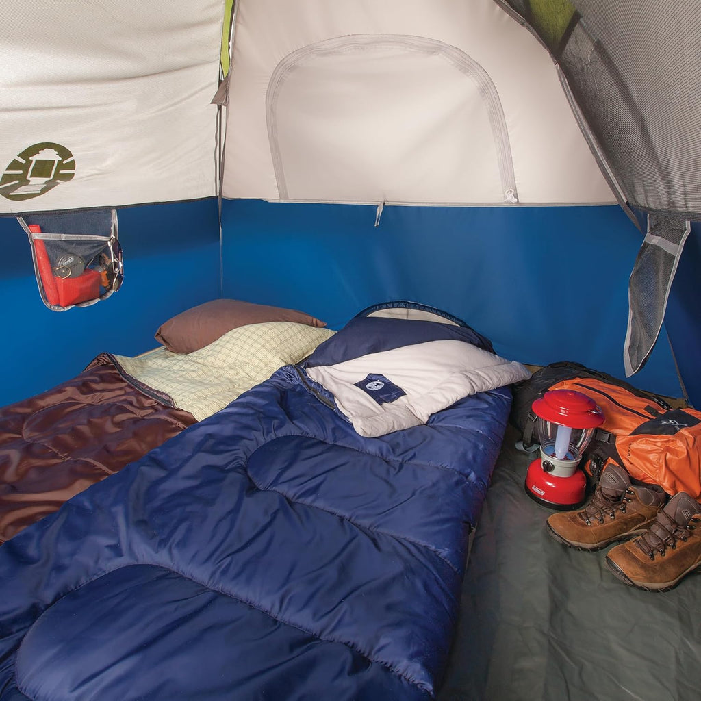 Coleman Sundome Camping Tent with Rainfly, 2/3/4/6 Person Tent Sets Up in 10 Mins, Weatherproof Shelter for Camping, Festivals, Backyard, Sleepovers, & More